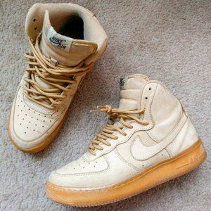 Nike Air Force 1 High Top Wheat Sneakers Size 9